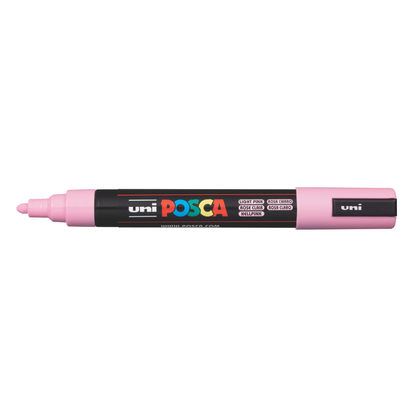 Dim Gray Posca PC-5M Medium Bullet Tip Paint Marker, Light Pink Paint Markers