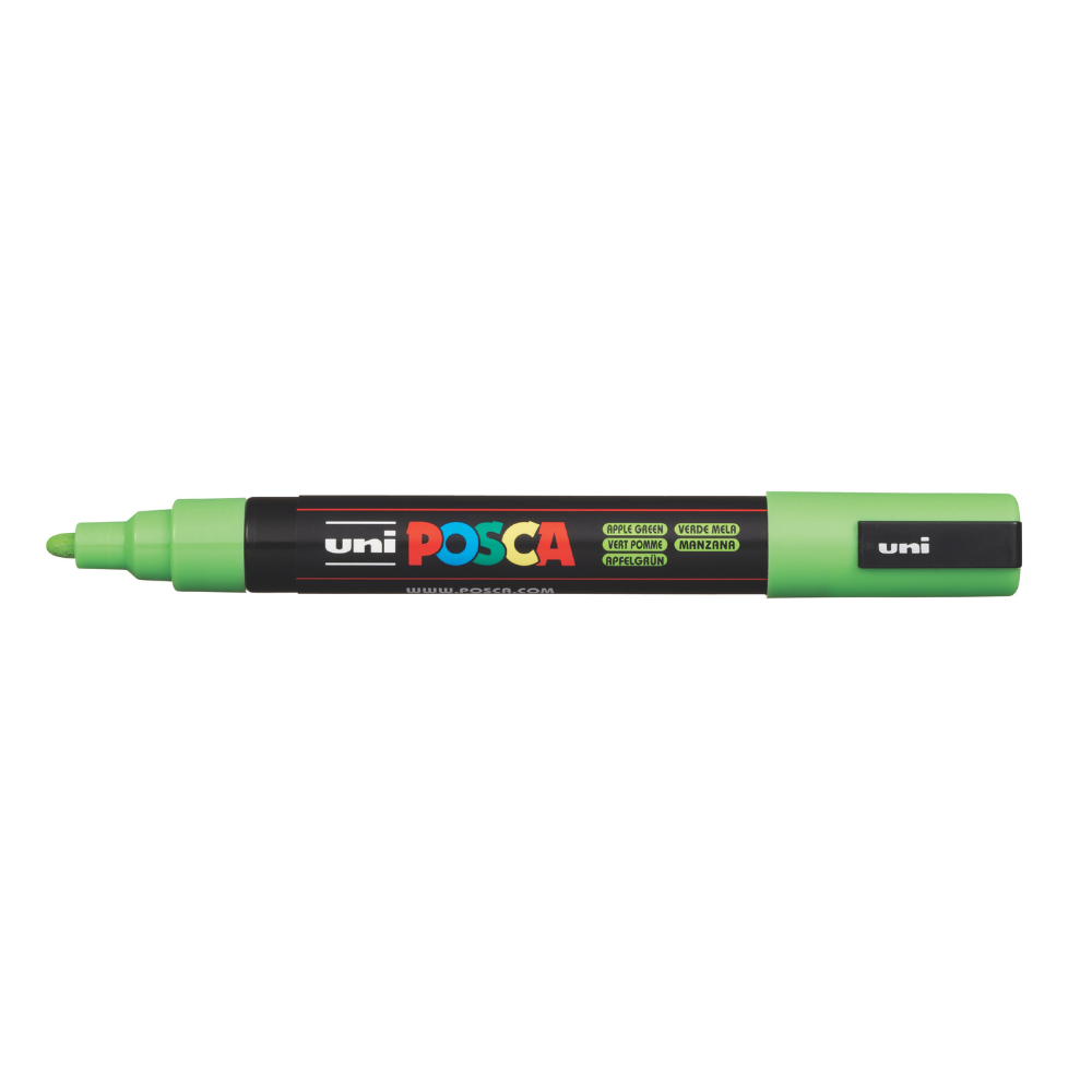 Dim Gray Posca PC-5M Medium Bullet Tip Paint Marker, Apple Green Paint Markers