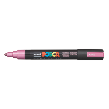 Dim Gray Posca PC-5M Medium Bullet Tip Paint Marker metallic, Pink Paint Markers