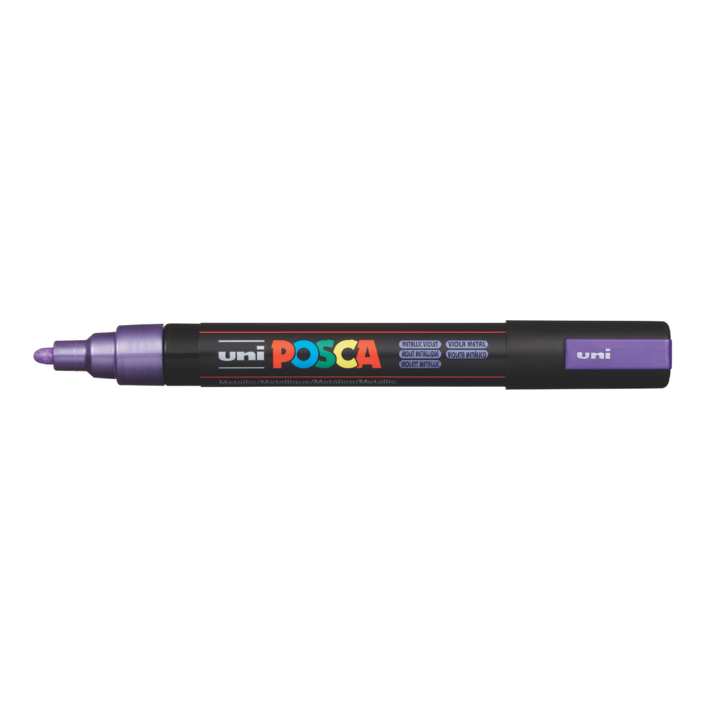 Dark Slate Gray Posca PC-5M Medium Bullet Tip Paint Marker metallic, Violet Paint Markers