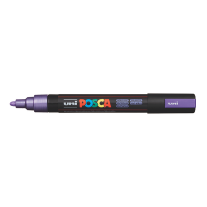 Dark Slate Gray Posca PC-5M Medium Bullet Tip Paint Marker metallic, Violet Paint Markers