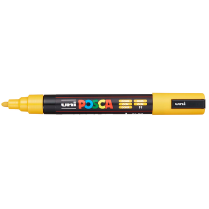 Light Slate Gray Posca PC-5M Medium Bullet Tip Paint Marker metallic, Ochre Paint Markers