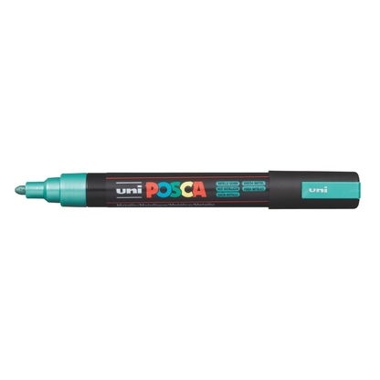 Dark Slate Gray Posca PC-5M Medium Bullet Tip Paint Marker metallic, Green Paint Markers