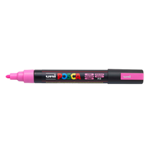 Dark Slate Gray Posca PC-5M Medium Bullet Tip Paint Marker, Fluoro Pink Paint Markers