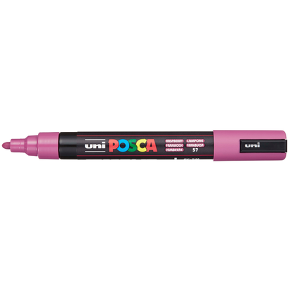 Dim Gray Posca PC-5M Medium Bullet Tip Paint Marker, Raspberry Paint Markers