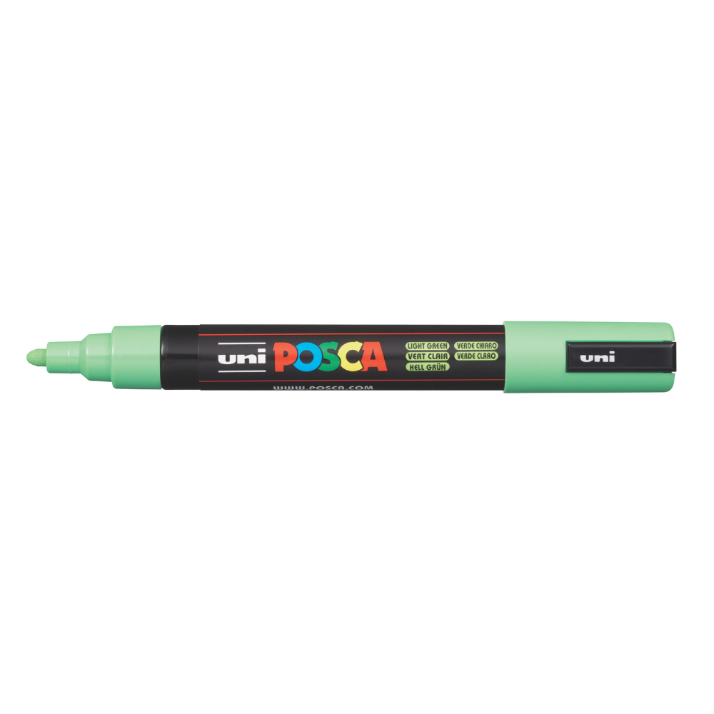 Dim Gray Posca PC-5M Medium Bullet Tip Paint Marker, Light Green Paint Markers
