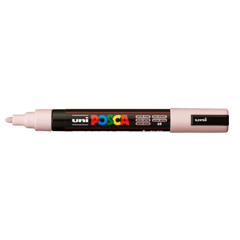 White Smoke Posca PC-5M Medium Bullet Tip Paint Marker, Satin Pink Paint Markers