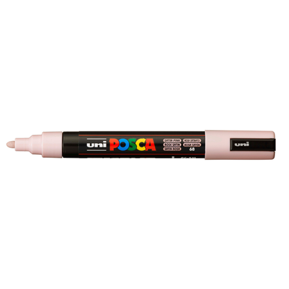 White Smoke Posca PC-5M Medium Bullet Tip Paint Marker, Satin Pink Paint Markers