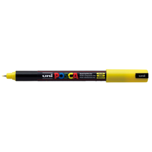 Gray Posca PC 1MR Ultra Fine Bullet Tip Paint Marker, Sunshine Yellow Paint Markers