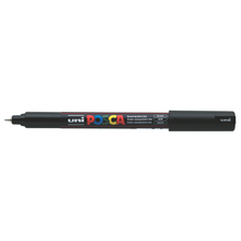 Dark Slate Gray Posca PC 1MR Ultra Fine Bullet Tip Paint Marker, Black Paint Markers