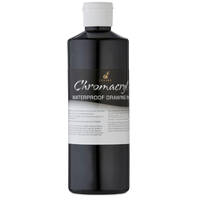 Dark Slate Gray Chromacryl Waterproof Drawing Ink, Black, 500ml Ink