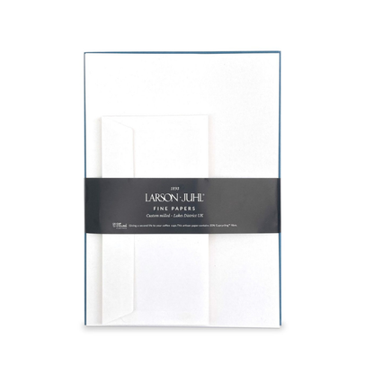 White Smoke Larson-Juhl Invitation and Writing Set A4 120gsm 20 sheet and 10 DL Envelope Set - COMET DIAMOND Party