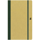 Dark Khaki Flexbook  Large (13x21cm) Ecosmiles Notebook Ruled  100gsm 192 pages - Olive Pads