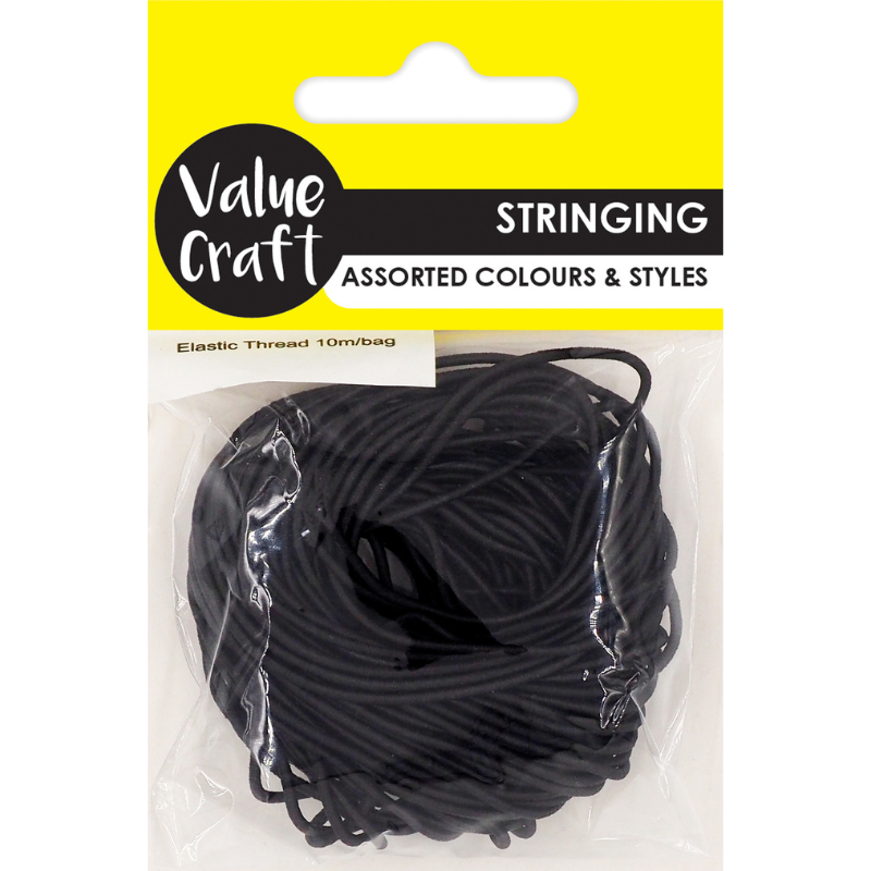 Yellow Craft Elastic Thread Black 10M Thread, String & Wire