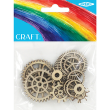 Lavender Wood Gears Assorted 20Pc Kids Craft Basics