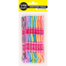 Misty Rose Embroidery Thread 8M Mixed Pastels 8Pcs Thread, String & Wire