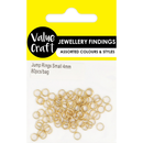 White Smoke Jewellery Findings Jump Rings Small 4mm Gold 80Pcs Charms and Pendants