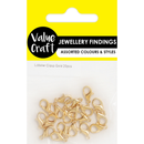 Yellow Jewellery Findings Lobster Clasp Gold 20Pcs Charms and Pendants