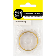 Lavender Jewellery Findings Designer Wire 26 Gauge Gold 8M Charms and Pendants