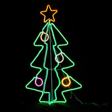 Black Samland Neon Light 3D Christmas Tree Christmas