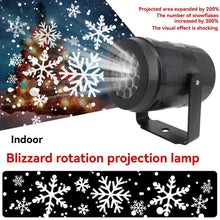 White Smoke LED Christmas Projection Light Christmas Decorations Winter Wonderland Decor - Black - Size snowflake Occasions > Christmas > Outdoor Decorations & Lights