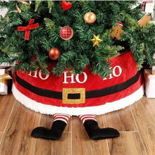 White Smoke Christmas Tree Skirt Foldable Tree Skirt Santa Belt Design Christmas Decoration - Multi-color - Size Applicable to more than 180cm Christmas