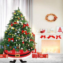 Antique White Christmas Tree Skirt Foldable Tree Skirt Santa Belt Design Christmas Decoration - Multi-color - Size Applicable to more than 180cm Christmas