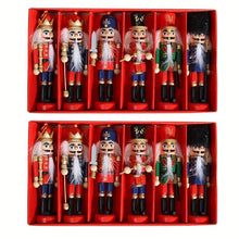 Dark Red Nutcracker Soldier Figurine Set, Christmas Decorations, Birthday Gift, Hand-painted Nutcrackers, Holiday Decor, Australian Christmas Decor, Kids Gift, Figurine Collection, Festive Home Decor - Red - Size 12pcs Occasions > Christmas > Christmas Decorations