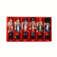 Dark Red Nutcracker Soldier Figurine Set, Christmas Decorations, Birthday Gift, Hand-painted Nutcrackers, Holiday Decor, Australian Christmas Decor, Kids Gift, Figurine Collection, Festive Home Decor - Red - Size 12pcs Occasions > Christmas > Christmas Decorations