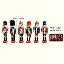 White Smoke Nutcracker Soldier Figurine Set, Christmas Decorations, Birthday Gift, Hand-painted Nutcrackers, Holiday Decor, Australian Christmas Decor, Kids Gift, Figurine Collection, Festive Home Decor - Red - Size 6pcs Occasions > Christmas > Christmas Decorations