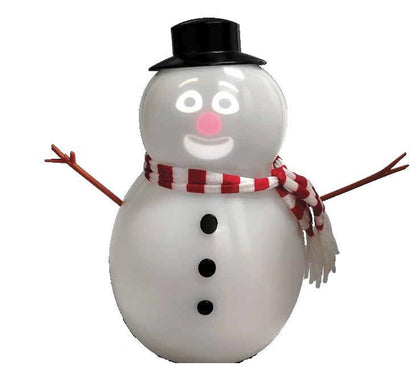 White Smoke Talking Animated Snowman with Built in Projector & Speaker, Moving Mouth, Light Up Face, Plug & Play Christmas Holiday Decoration - White - Size 30cm Occasions > Christmas > Christmas Decorations