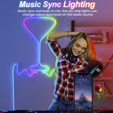 Dark Slate Blue 32.8ft LED Neon Rope Lights with APP/Remote Control,Flexible DIY Design,Music Sync Neon Lights for Wall Decor,Outdoor IP67 Waterproof, RGB Rope LED Lights for Bedroom,Livingroom,Gaming,Party Home & Garden > Lighting > Outdoor Lights