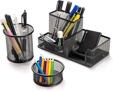 White Smoke 3-set Desk Organisers, Pen Holder For Stationeries & Pencils, Accessories Craft Storage & Lighting