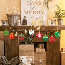 Saddle Brown Wooden Christmas Decorations, Assorted Designs, 40pcs Christmas