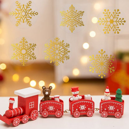 Gray Stickers - 500 sheets - Christmas stickers - Christmas card stickers - Roll of Christmas stickers - Suitable for envelopes, gift boxes, cards, photo albums, crafts, Christmas decorations, etc. Christmas