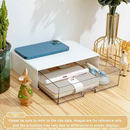 Light Goldenrod Desk organizer - Chest of drawers - Storage drawer - Office supplies - School supplies - Makeup organizer - Storage box - Desk accessories - Desk organizer - Storage system - Stacking tray - White - 1 piece Craft Storage & Lighting