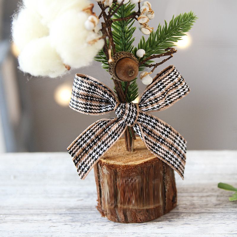 Lavender Red Berry Style 25cm Desktop Mini Christmas Tree, Christmas Window Decorative Potted Plant Christmas