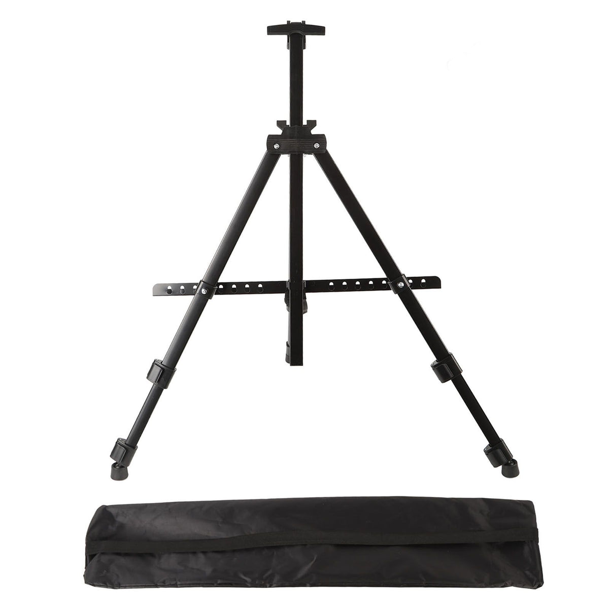White Smoke Metal Adjustable Folding Artist & Display Easel, Black, 158cm Easels
