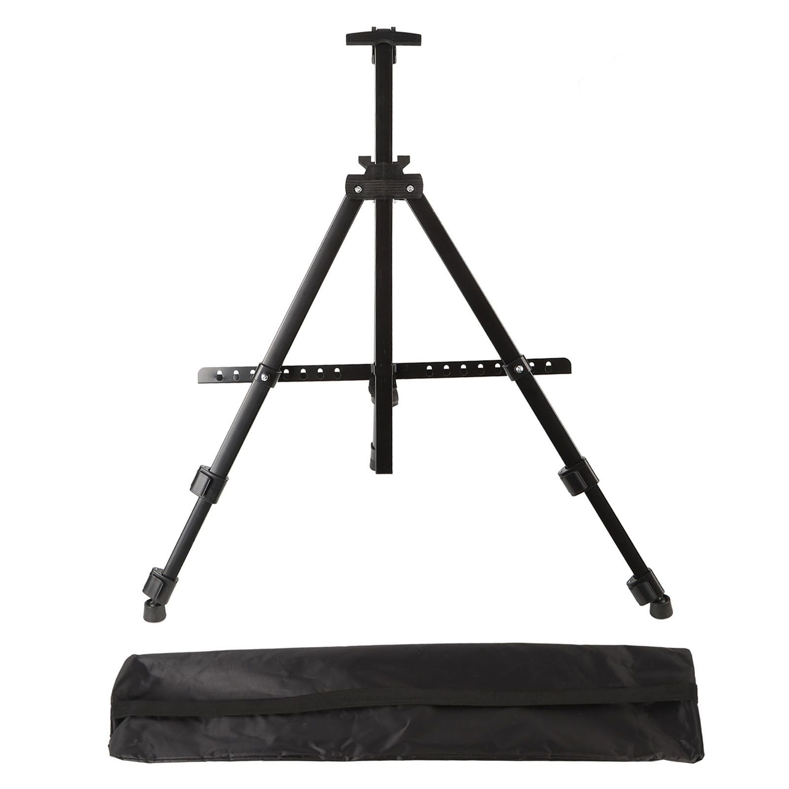 White Smoke Metal Adjustable Folding Artist & Display Easel, Black, 158cm Easels