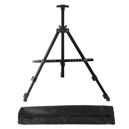 White Smoke Metal Adjustable Folding Artist & Display Easel, Black, 158cm Easels