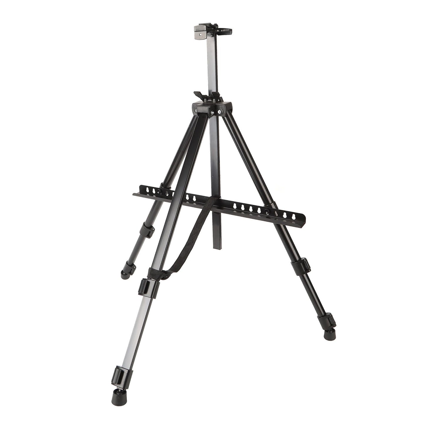 White Smoke Metal Adjustable Folding Artist & Display Easel, Black, 158cm Easels