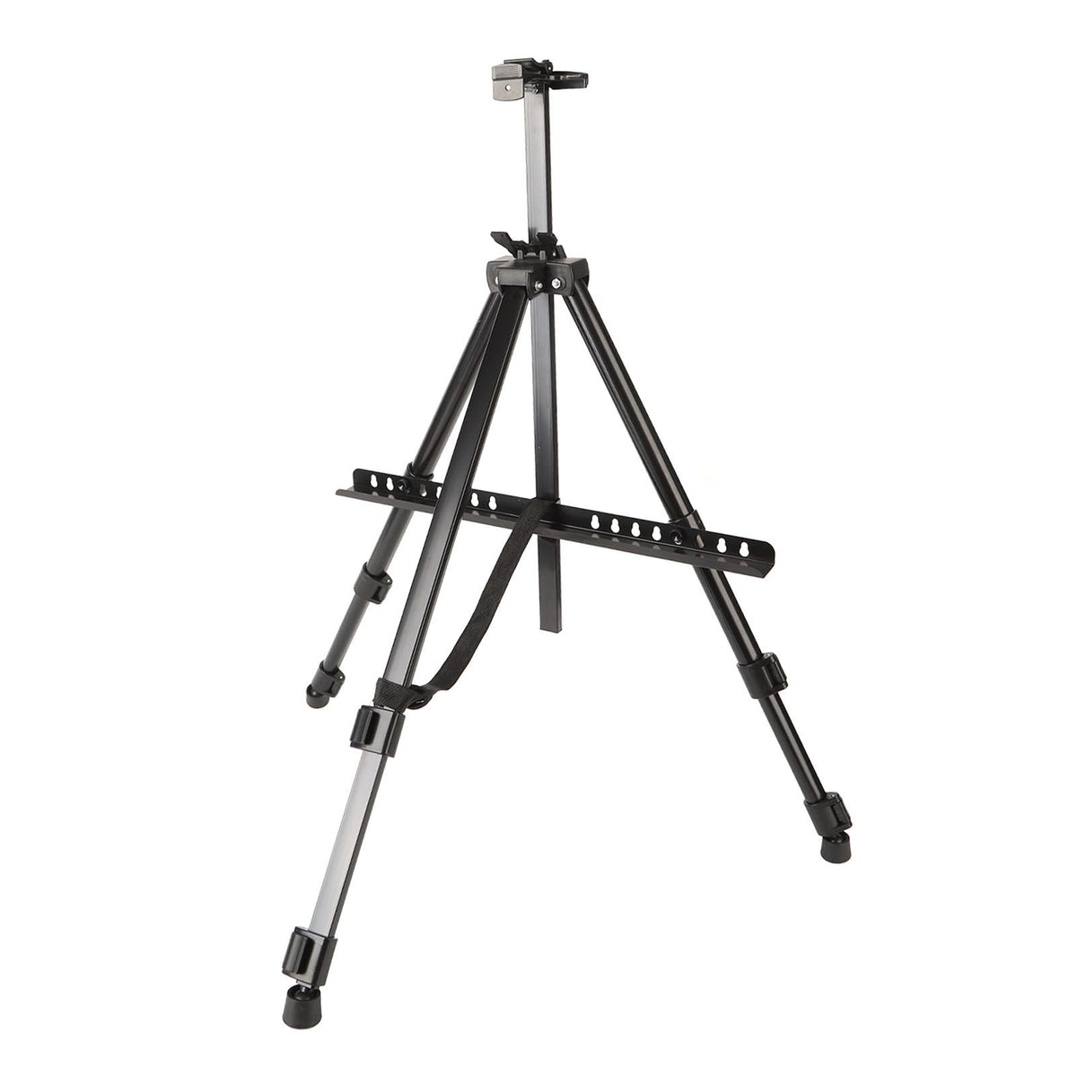 White Smoke Metal Adjustable Folding Artist & Display Easel, Black, 158cm Easels