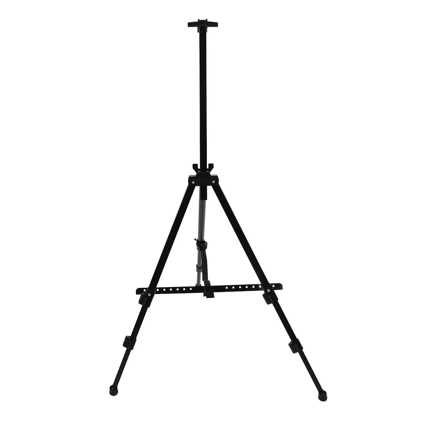 White Smoke Metal Adjustable Folding Artist & Display Easel, Black, 158cm Easels