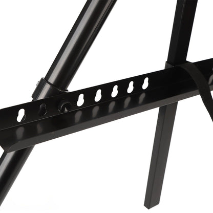 White Smoke Metal Adjustable Folding Artist & Display Easel, Black, 158cm Easels