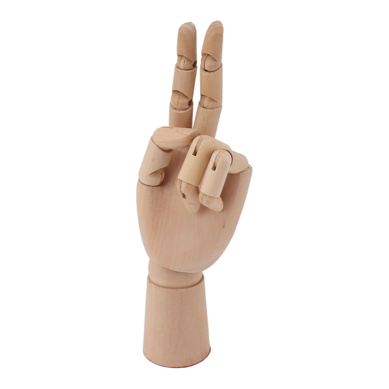 White Smoke Wooden Artists Hand Manikin, Left Hand, Small Drawing Accessories