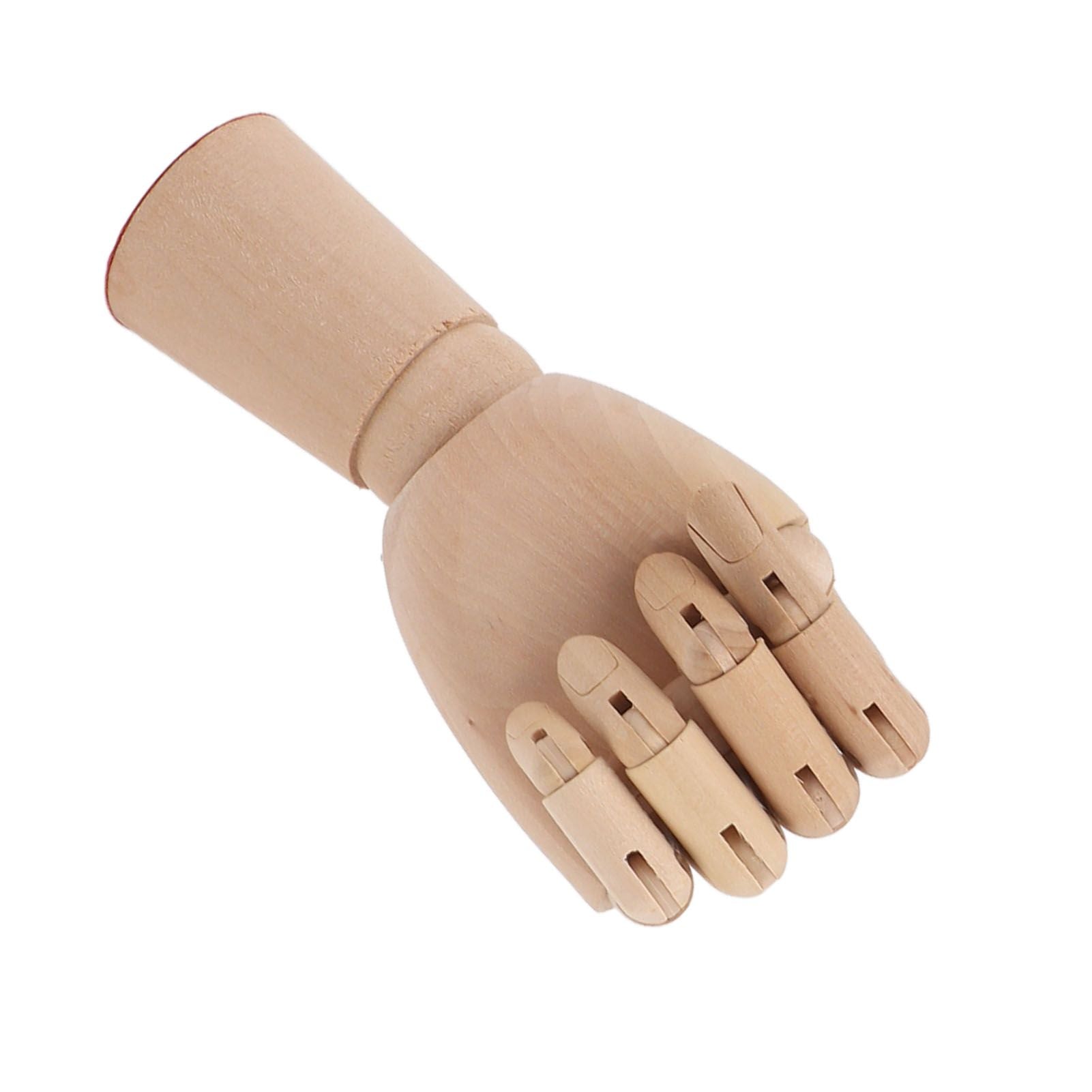 White Smoke Wooden Artists Hand Manikin, Left Hand, Small Drawing Accessories
