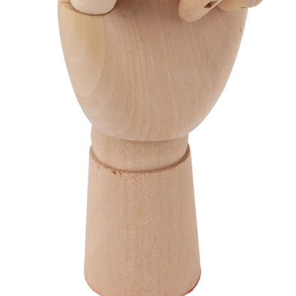 White Smoke Wooden Artists Hand Manikin, Left Hand, Small Drawing Accessories