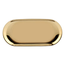 Tan Nordic Style Stainless Storage Tray Cosmetics Jewelry Cake Plate for Office Desks(Golden L) Craft Storage & Lighting