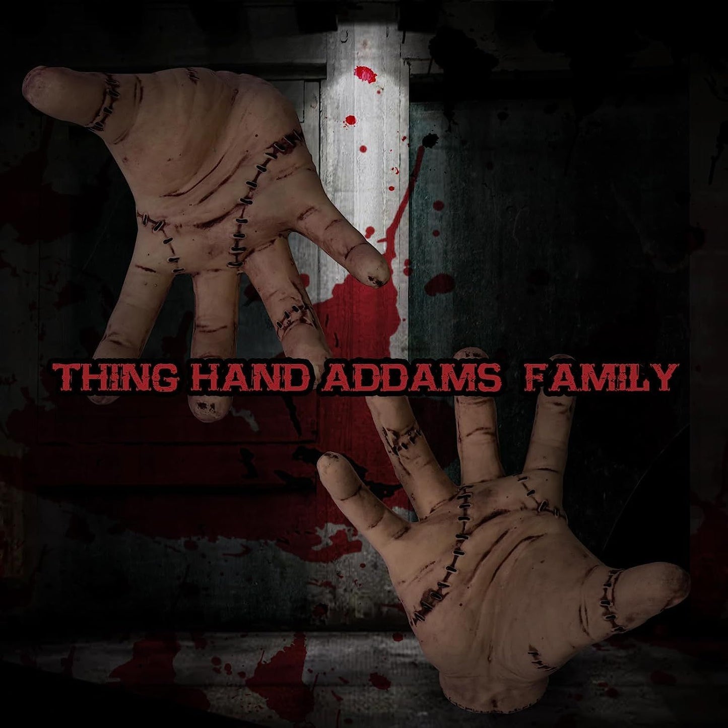 Black Halloween WednesdayFamily Thing Hand, Halloween Decorated Toys for Fans, Birthday Supplies, Accessories for Halloween Easter. Occasions > Christmas > Christmas Decorations