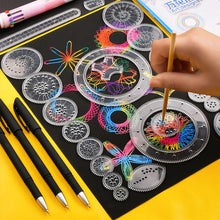 Gold Spiral Art Gear Geometric Ruler Spiral Circle Template for Drawing Plastic Template Ruler Drawing Toys Spiral Curve 28pcs Baby & Kids > Baby & Kid's Toys > Art & Drawing Toys